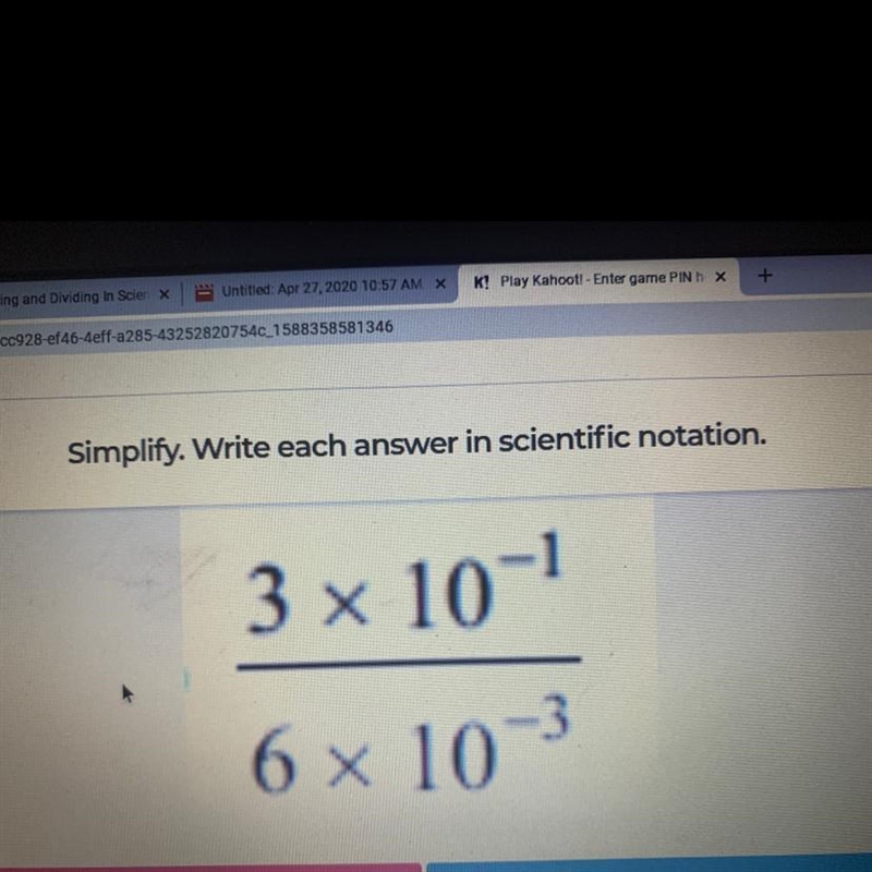 Simplify. Write each answer in scientific notation-example-1