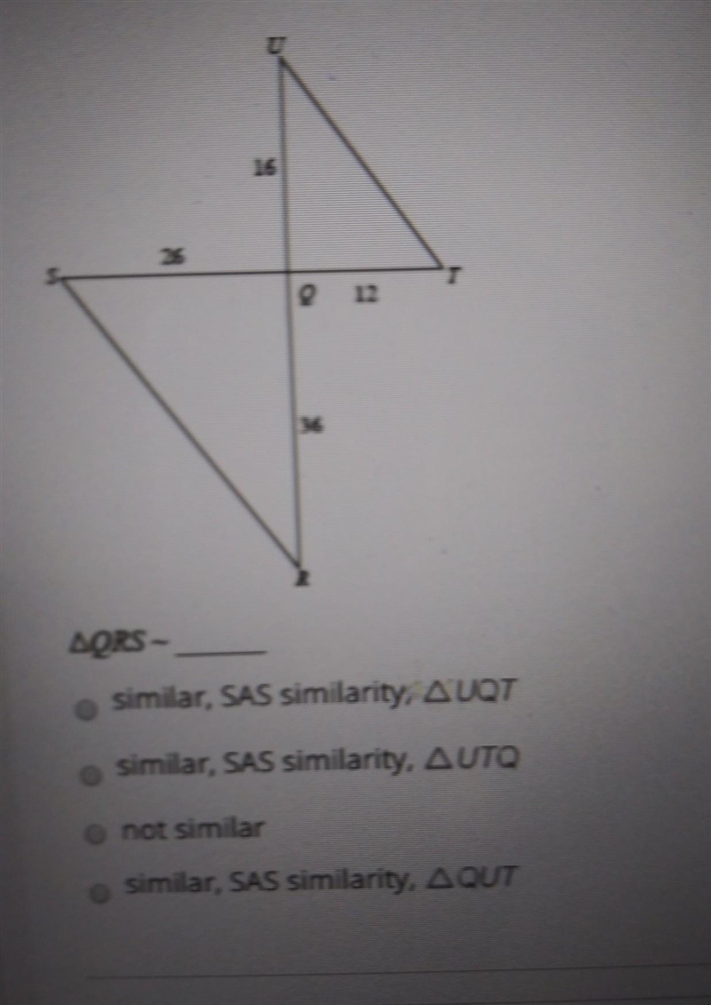 state of the triangles in each pair are similar. If so State how you know they are-example-1