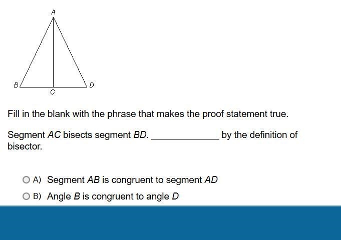 MATH IS HARD PLS HELP C. Segment BC is congruent to segment DC D. Segment AC is congruent-example-1