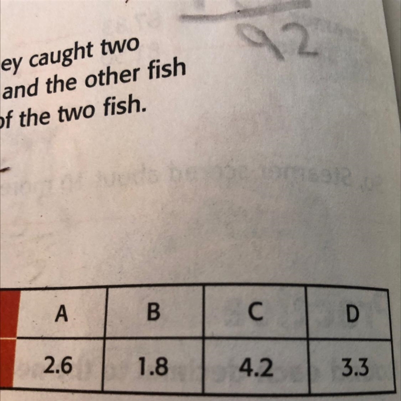 4 Mathematical 9. PRACTICE Model Math The table shows the lengths of four trails at-example-1