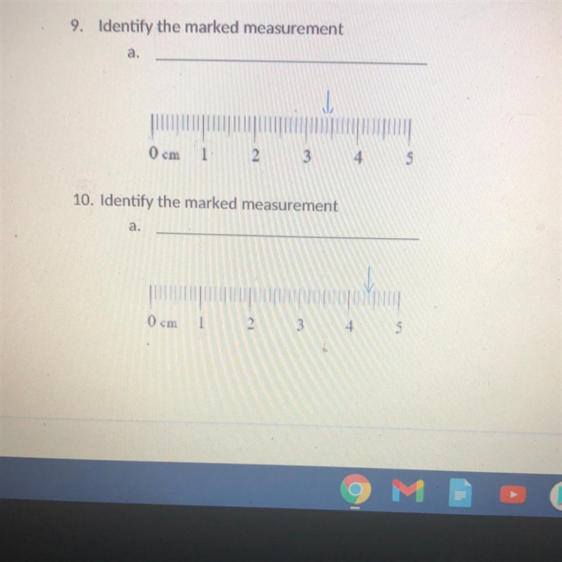 9. Identify the marked measurement-example-1