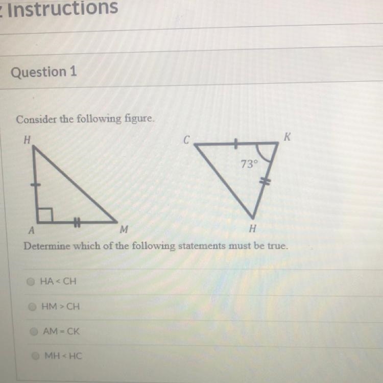 Determine which of the following statements must be true. PLEASE HELP !!-example-1