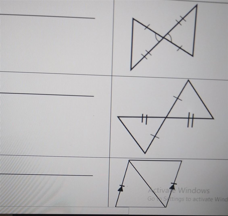 which postulate(SAS, SSS, ASA, AAS or none) can be used to show each pair of triangles-example-1