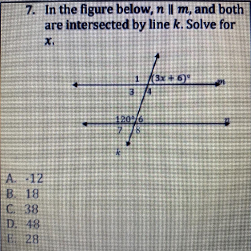 PICTURE ABOVE ^^ solve for x PLEASE HELP !!!!!!-example-1