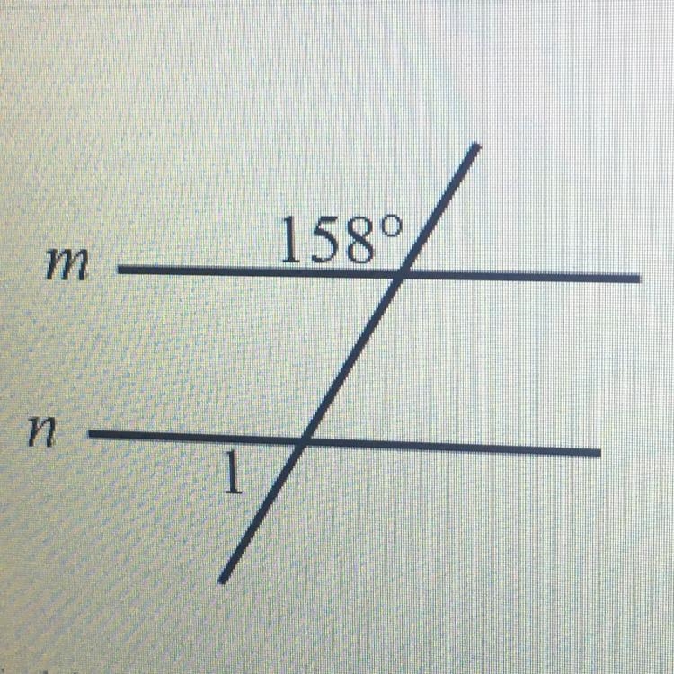 HELPPP WHAT IS THE MEASURE OF ANGLE 1-example-1