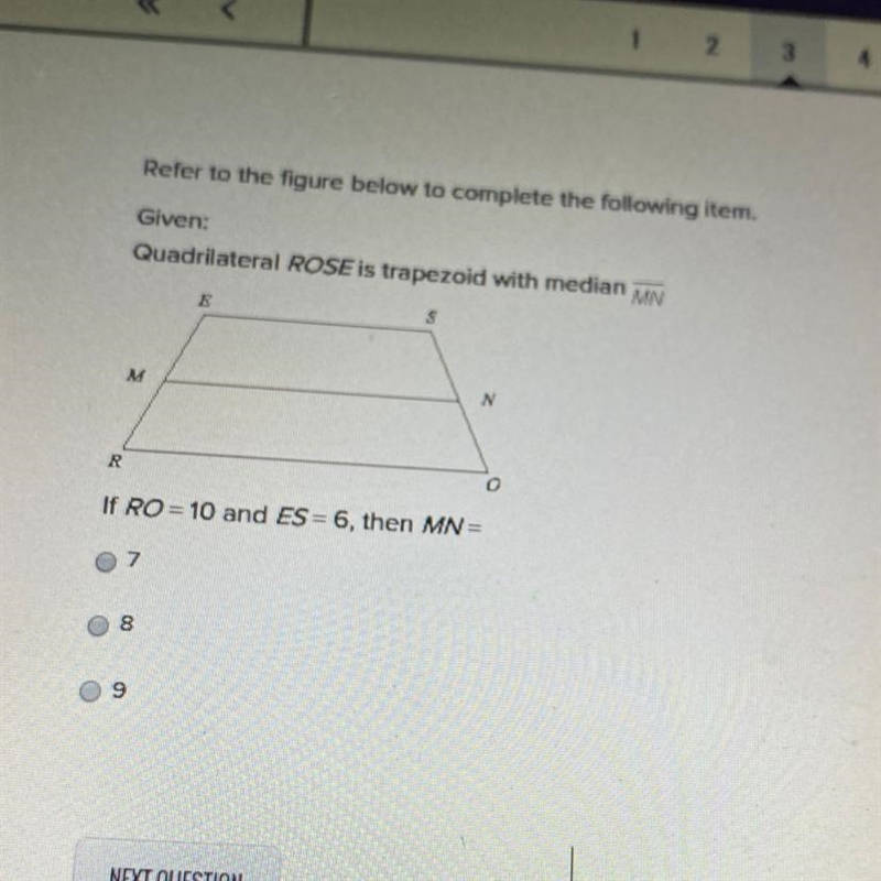 PLEASE HELP! Referred to the figure below to complete the following items. Given: quadrilateral-example-1