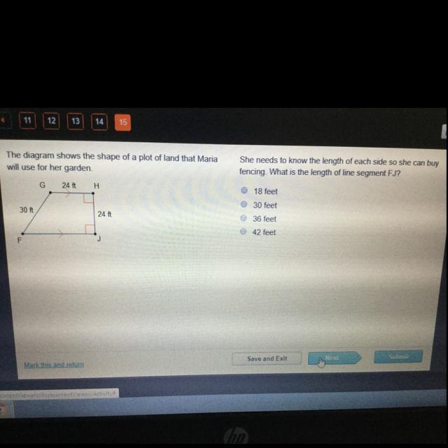 What is the length of line segment FJ?-example-1