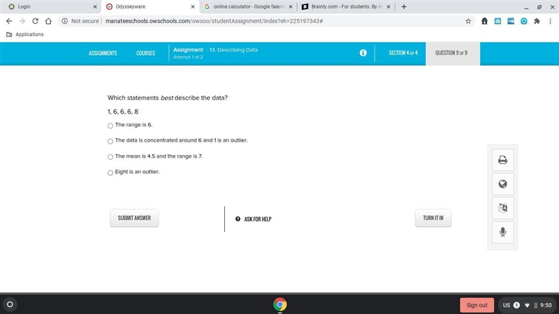 Which statements best describe the data? help plz-example-1