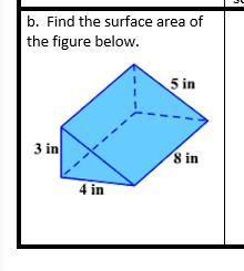 Find the surface area of the figure below.-example-1