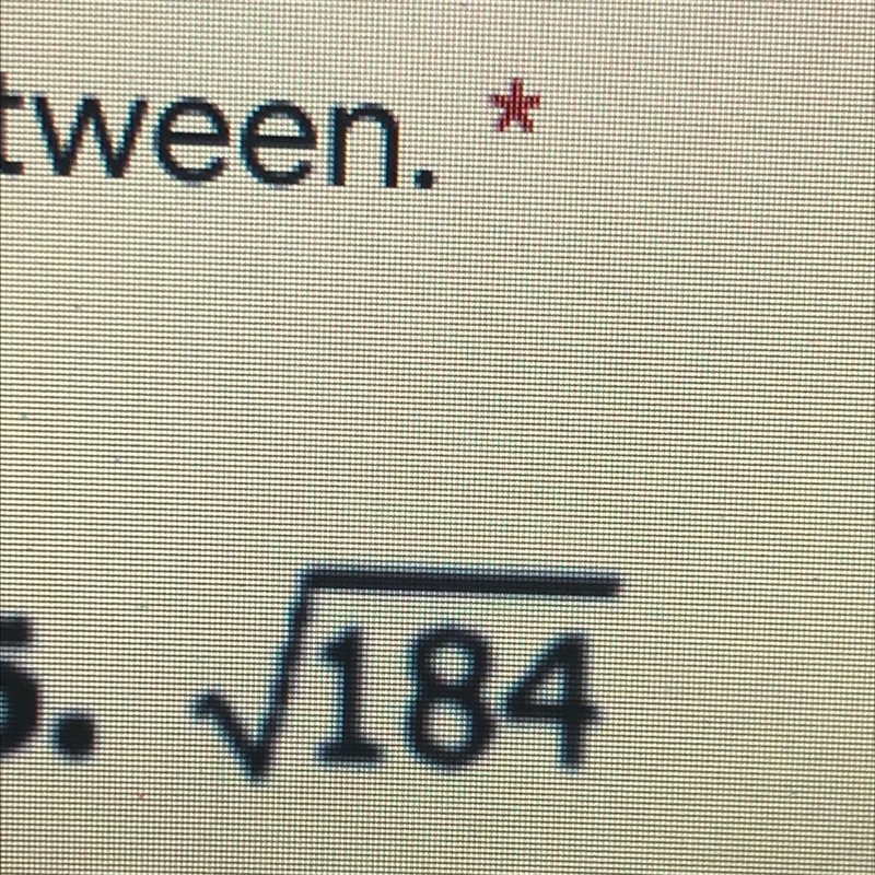 Identify the two consecutive integer in which each square root lies between. A. 11,12 B-example-1