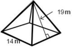 Find the surface area of the square pyramid below.-example-1