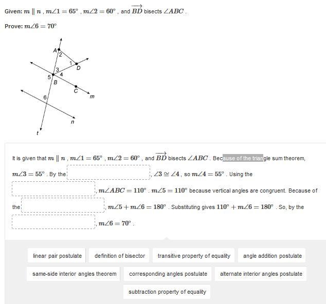 Help plz Drag and drop an answer to each box to correctly complete the proof. Given-example-1