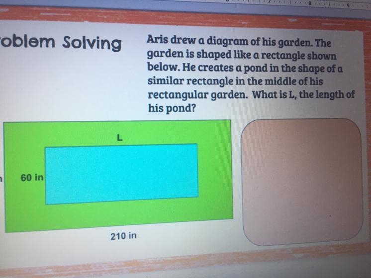 Aris drew a diagram of his garden. The garden is shaped like a rectangle shown below-example-1