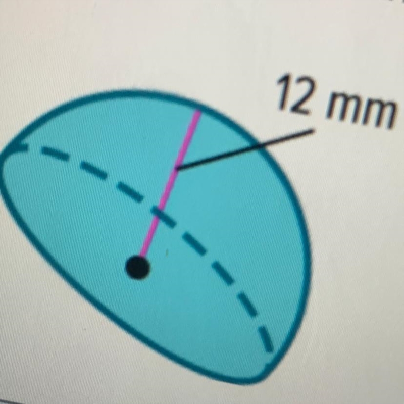 Find the volume of the hemisphere. Round to the nearest tenth. HELP ME PLEASE-example-1