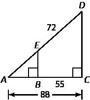 Given ΔADC and ΔAEB, What is AE?-example-1