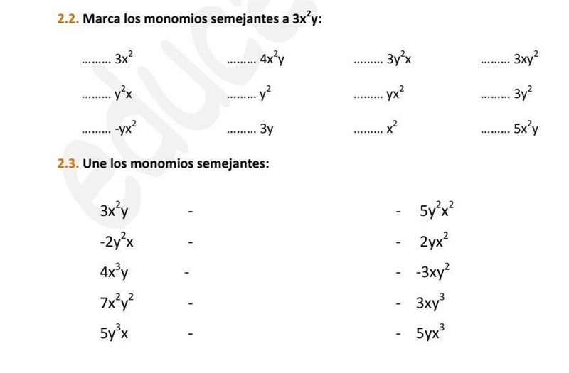 Me ayudan es de moninomios​-example-1