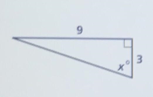 Find the value of x. Round to the nearest degree. A. 19 degrees B. 0 degrees C. 18 D-example-1