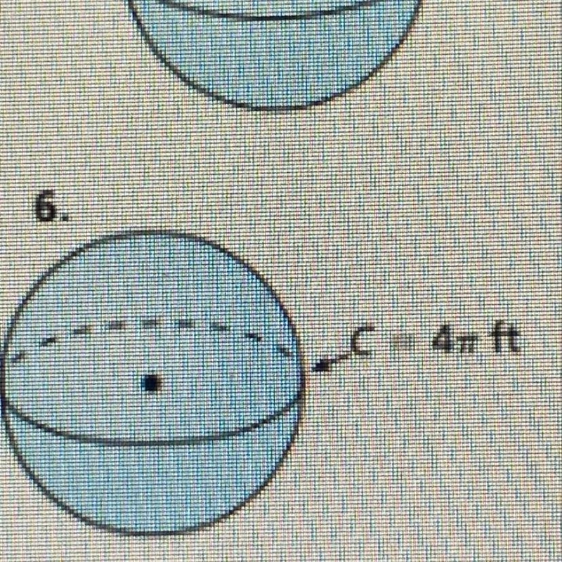 Find the surface area of the sphere-example-1