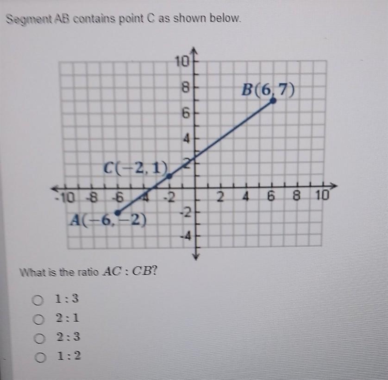 What is the ratio AC: CB?​-example-1