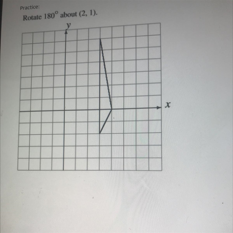 Rotate 180° about (2, 1).-example-1