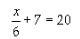 What does x equal to-example-1