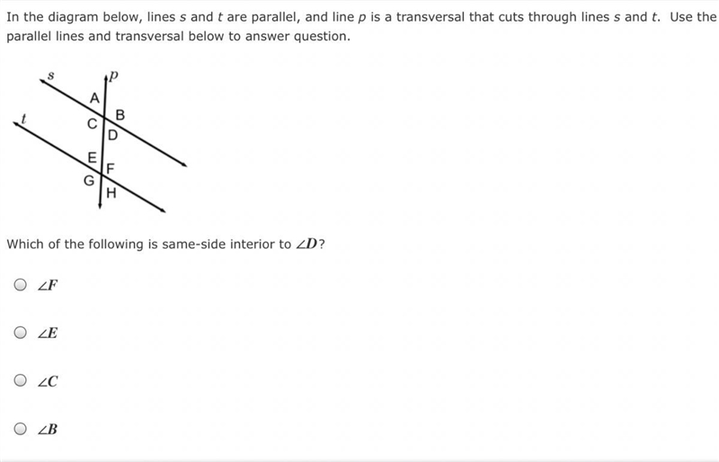 Wouldn’t it be angle C?-example-1