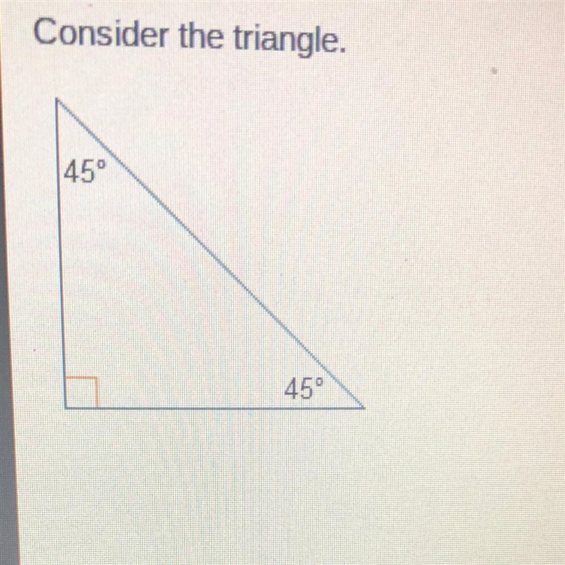 Consider the triangle. Which statement is true about the lengths of the sides? O Each-example-1