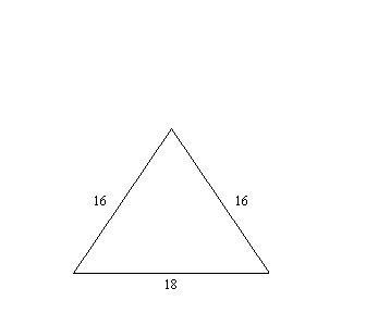 Classify the triangle by its sides. A. none of these B. equilateral triangle C. isosceles-example-1