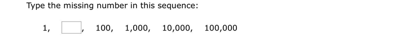 Type the missing number in the sequence-example-1