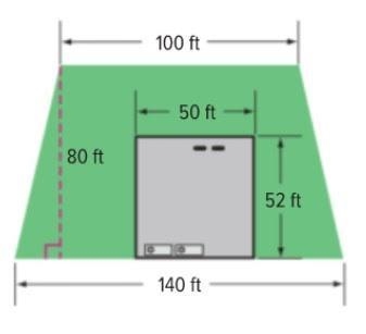 Use the diagram below that shows an office building surrounded by a lawn. What is-example-1