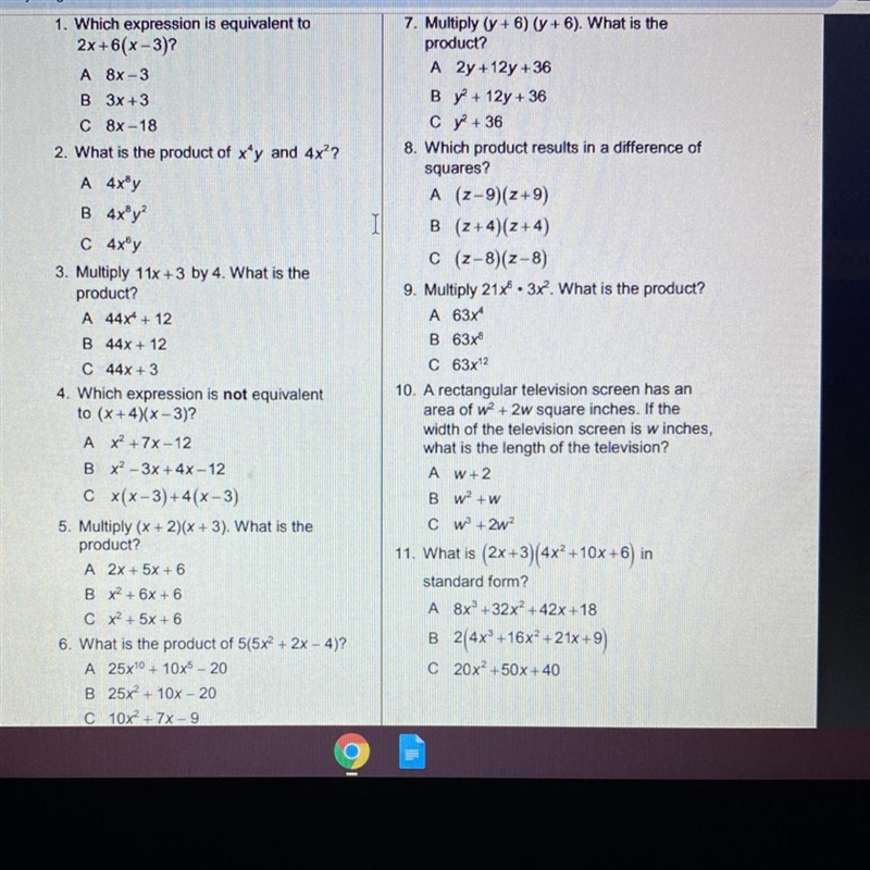 Can you guys PLEASEE help with all 11 questions.-example-1