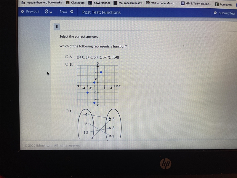 Which of the following represents a function-example-1