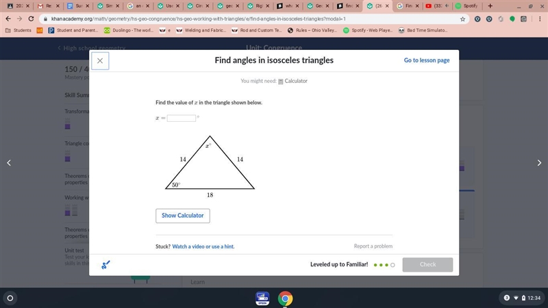 Find the value of x in this problem-example-1