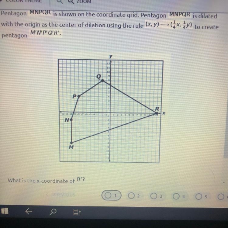 What is the x-coordinate of R' ?-example-1