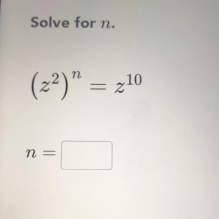 What is the answer that = n?-example-1