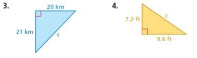 Find the missing length of the triangles.-example-1