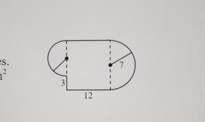 1. find the area of the figure at right. Dimensions are in inches​-example-1