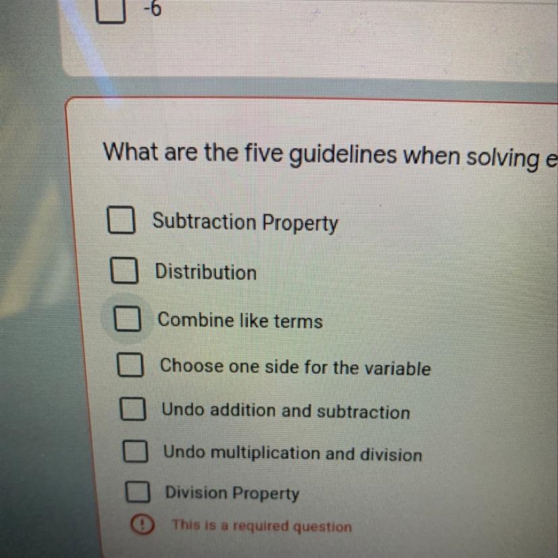 What are the five guidelines when solving equations?-example-1