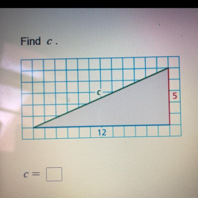 Find c. 6 5 12 C = Please helppp-example-1