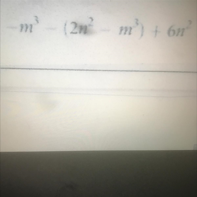 3 2 3 2 -m - (2n - m ) + 6n-example-1