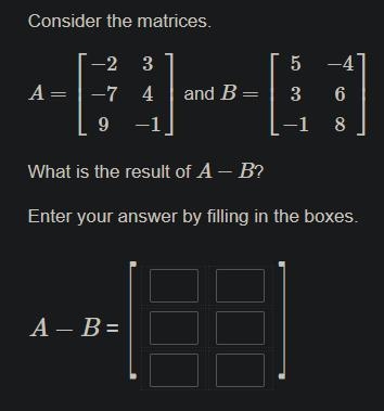 Consider the matrices. Help with 3 math questions.-example-1