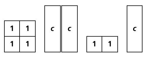 How would you simplify the expression represented by the diagram below? A. 2 + c B-example-1