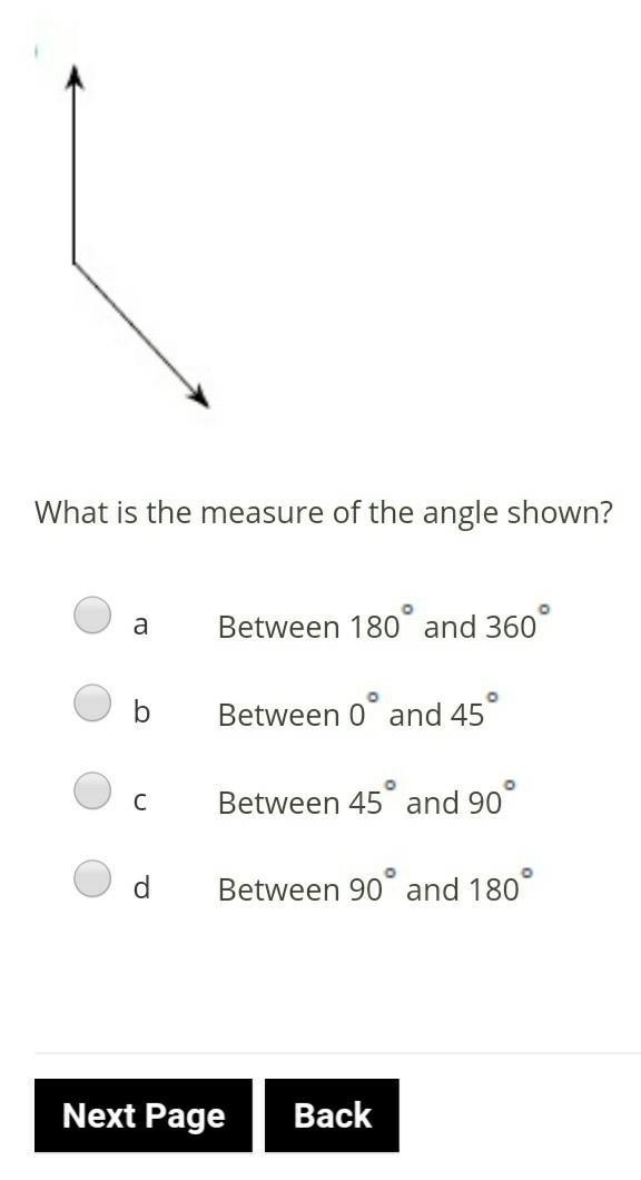 EASY GEOMETRY** what is the measure of the angle shown.​-example-1