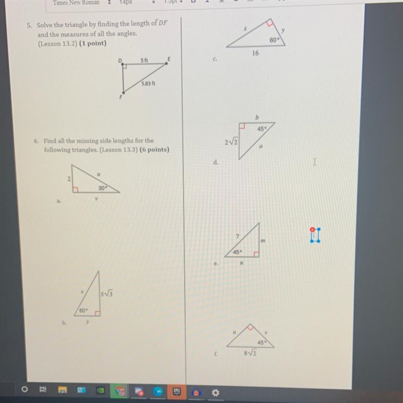 I COULD REALLY USE THE HELP Complete the following problems. Show all your work. Round-example-1