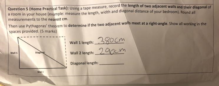 Could someone please explain/help me to do this using Pythagoras theorem?-example-1