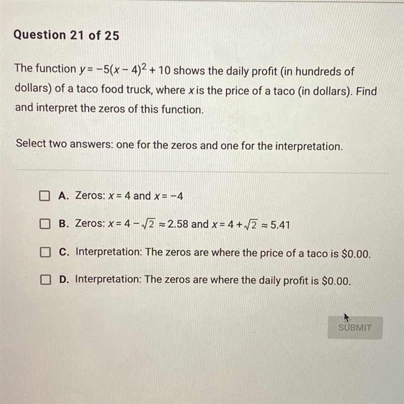 NEED HELP!! Quadratic Equations and functions question.-example-1