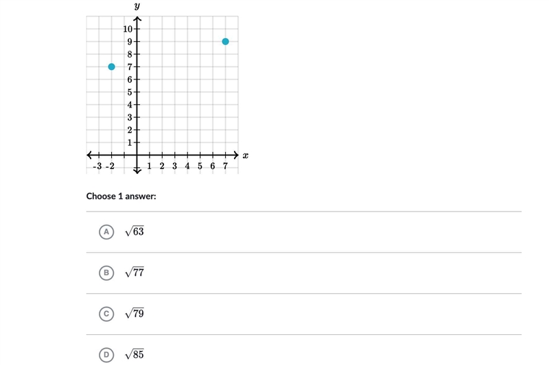 What is the distance between the following points? (no need for explanation)-example-1