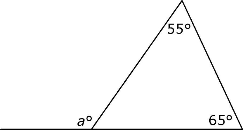 In the figure below does a = 120? Explain your answer and show your work on the scratchpad-example-1