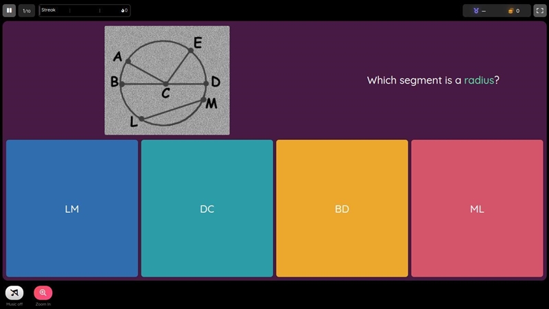 Which segment is a radius????????????????????????????????-example-1