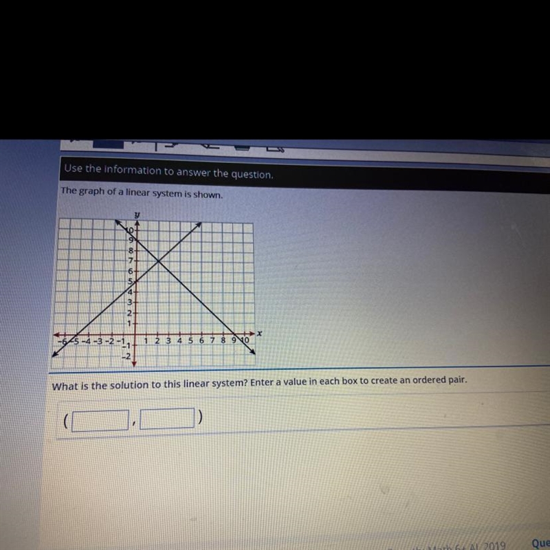 The graph of a linear system is shown-example-1